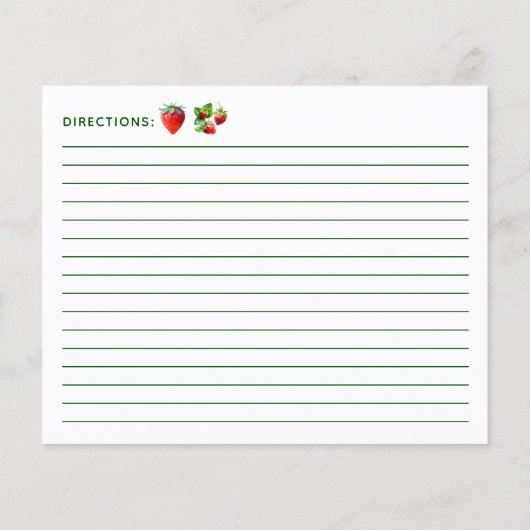 Strawberry Cake Recipe (Achterkant)