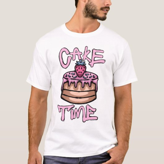 Strawberry cake streetwear t-shirt (Voorkant)