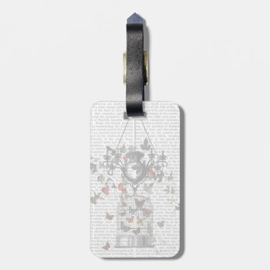 Strawberry Chandelier Bagagelabel (Achterkant verticaal)