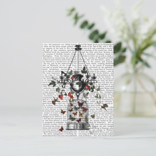 Strawberry Chandelier Briefkaart (Staand voorkant)