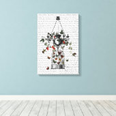 Strawberry Chandelier Canvas Afdruk (Insitu (Houten vloer))