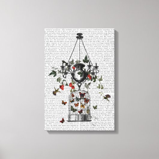 Strawberry Chandelier Canvas Afdruk (Voorkant)