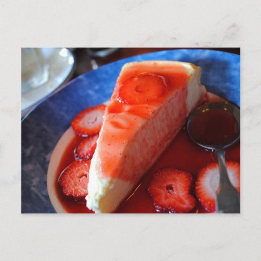 Strawberry Cheese Cake Recipcard Briefkaart (Voorkant)