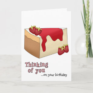 Strawberry Cheesecake Birthday Card Kaart