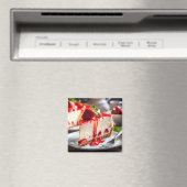 Strawberry Cheesecake Magneet (Insitu (Vaatwasser))