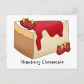 Strawberry Cheesecake Recipcard Briefkaart (Voorkant)