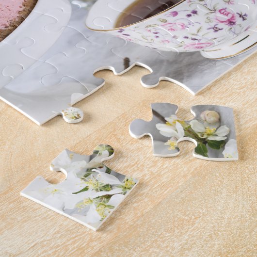 Strawberry Cheesecake Tea Party Flowers Legpuzzel (Zijkant)