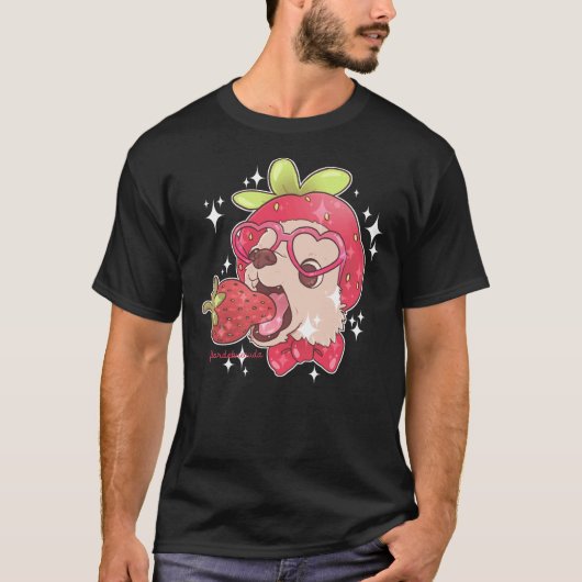Strawberry Chihuahua T-shirt (Voorkant)