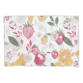 Strawberry Citrus Fruit Pillowcase Kussensloop (Voorkant)