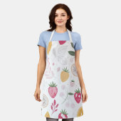 Strawberry Citrus Garden – All-Over Botanical Apro Schort (Gedragen)