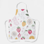 Strawberry Citrus Garden – All-Over Botanical Apro Schort (Voorkant)