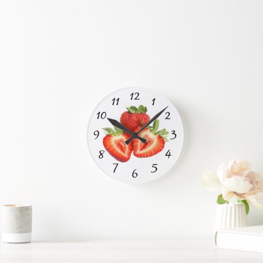 Strawberry Clock Ronde Klok (Huis)