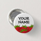 Strawberry Club Name Button (Voorkant /achterkant)