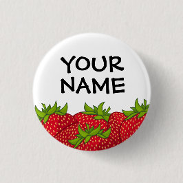 Strawberry Club Name Button