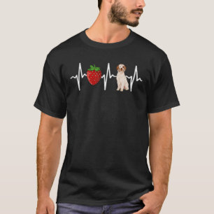 Strawberry Clumber Spaniel Heartbeat Dog T-shirt