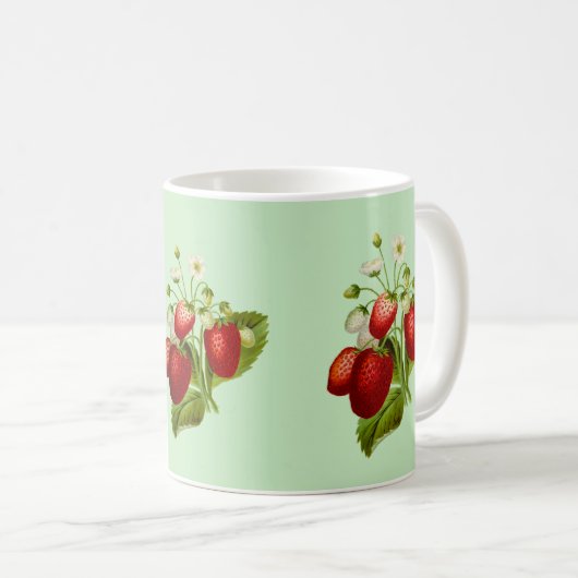 Strawberry Coffee Mok gepersonaliseerd op maat (Voorkant rechts)
