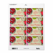 Strawberry Cook Book Label (Full Sheet)