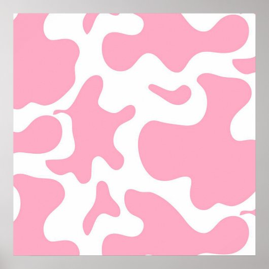 Strawberry Cow | funny cow canvas Poster (Voorkant)