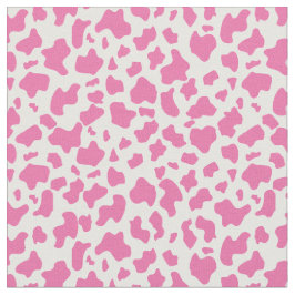 Strawberry Cow print, aangepaste achtergrond en gr Stof