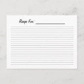 Strawberry Crate Art Custom Recipe Kaart Briefkaar (Achterkant)