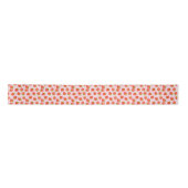 Strawberry Cream Pattern  Roze Rood Satijnen Lint (Voorkant)