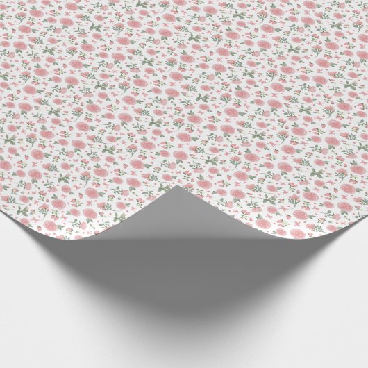 Strawberry Crush Gift Wrap Cadeaupapier (Hoek)