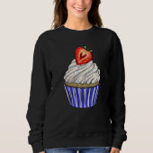Strawberry Cup Cakes Plain  Women Baking Muffins L Trui (Voorkant)