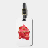 Strawberry Cupcake Family Bagagelabel (Voorkant verticaal)