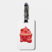 Strawberry Cupcake Family Bagagelabel (Achterkant verticaal)