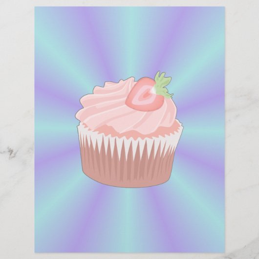 Strawberry Cupcake Flyer (Achterkant)