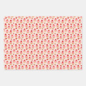 Strawberry Cupcakes Wrapping Paper Sheet Set van 3 (Voorkant 3)