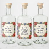 Strawberry Custom House Name Bord Plaqueteken Likeurfles Etiket (Flessen)