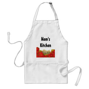 Strawberry Custom Kitchen Crate Art BBQ Schort