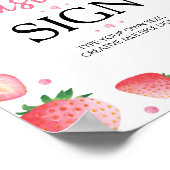 Strawberry Custom Table Sign Berry Sweet Poster (Hoek)