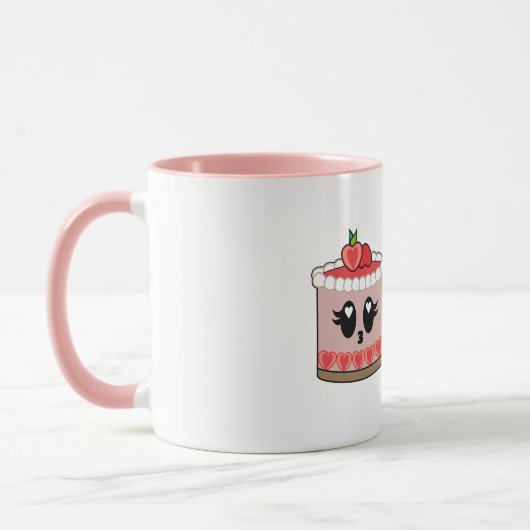 Strawberry cute cheesecake cup  mok (Links)