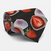 Strawberry Daifuku Tie – Japanese Sweets いちご大福 Stropdas (Opgerold)