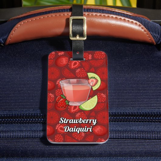 Strawberry Daiquiri Bagage Label (Voorkant Insitu 2)