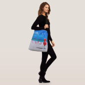 Strawberry Daiquiri Caribbean Beach Personalized Crossbody Tas (Op model)