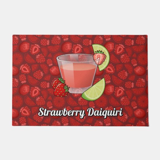 Strawberry Daiquiri Doormat Deurmat (Voorkant)