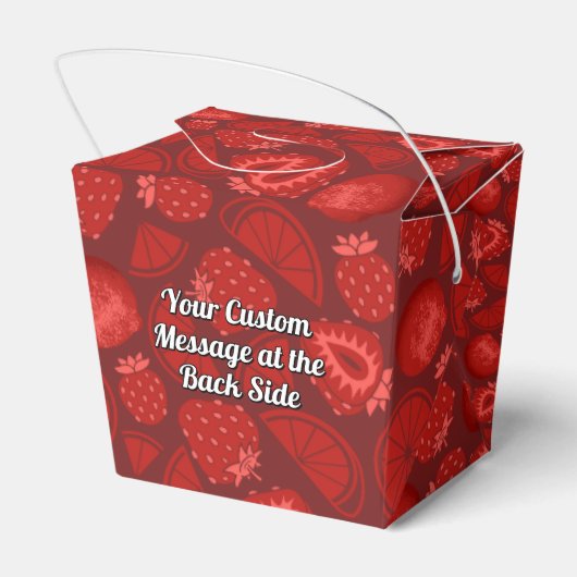 Strawberry Daiquiri Favor Box Bedankdoosjes (Achterkant)