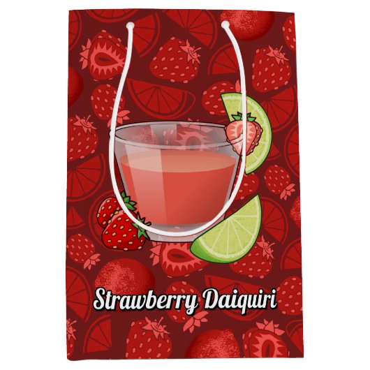 Strawberry Daiquiri Gift Bag Medium Cadeauzakje (Voorkant)
