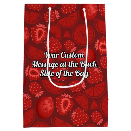 Strawberry Daiquiri Gift Bag Medium Cadeauzakje (Achterkant)