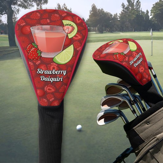 Strawberry Daiquiri Golf Head Hoesje Golfheadcover