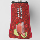Strawberry Daiquiri Golf Head Hoesje Golfheadcover (Draai 90)
