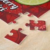 Strawberry Daiquiri Jigzaag Puzzle Legpuzzel (Zijkant)