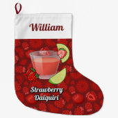Strawberry Daiquiri Kerstmis stoppen Grote Kerstsok (Voorkant)