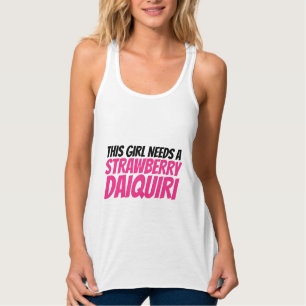 STRAWBERRY DAIQUIRI LADIES T-SHIRT & TANKTOP