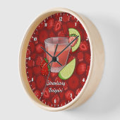 Strawberry Daiquiri Large Clock (Hoek)