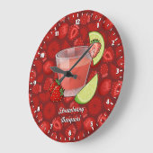 Strawberry Daiquiri Large Clock Grote Klok (Hoek)