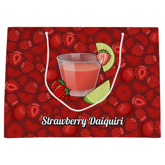 Strawberry Daiquiri Large Gift Bag Groot Cadeauzakje (Voorkant)